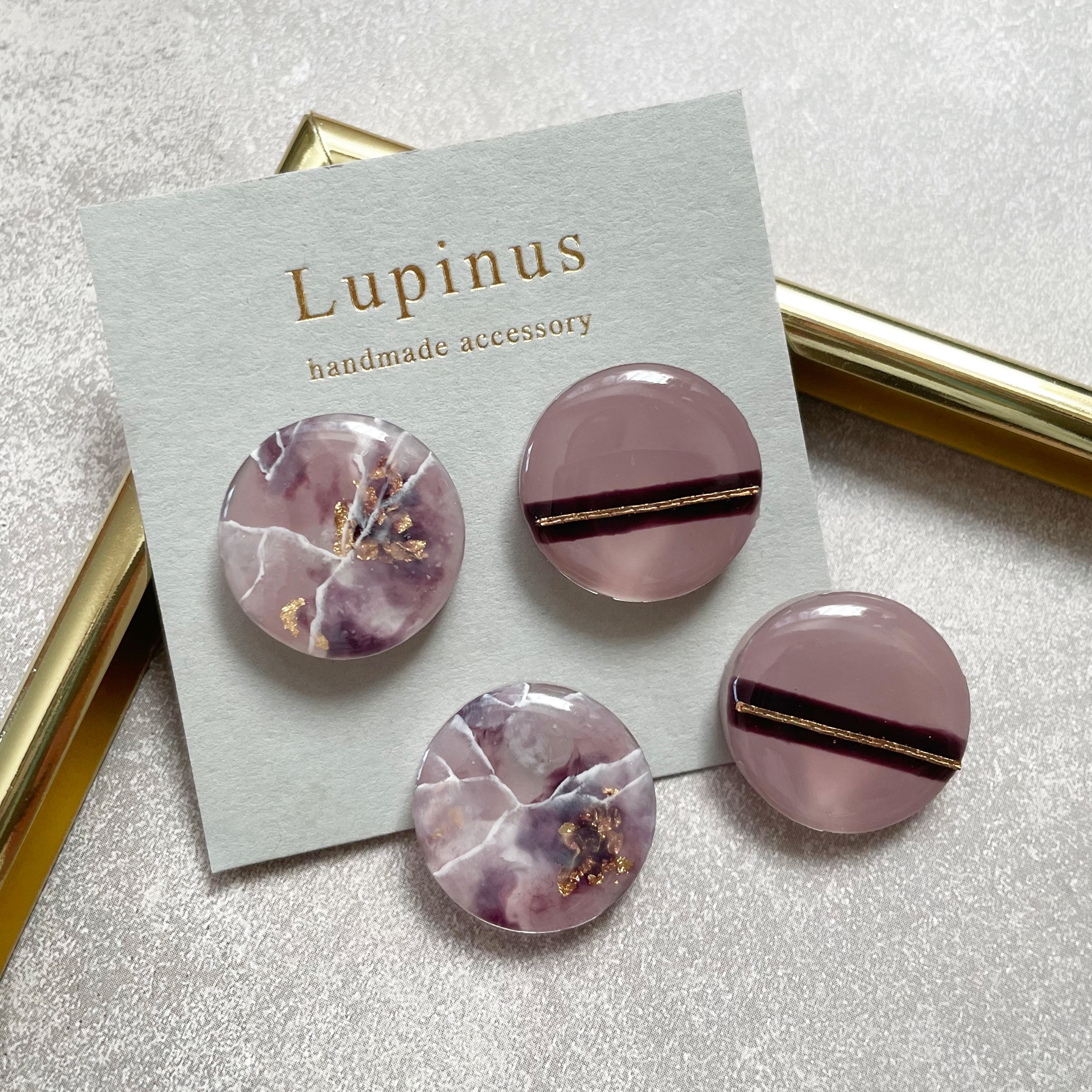 【レジン】マーブルニュアンスで天然石を作る