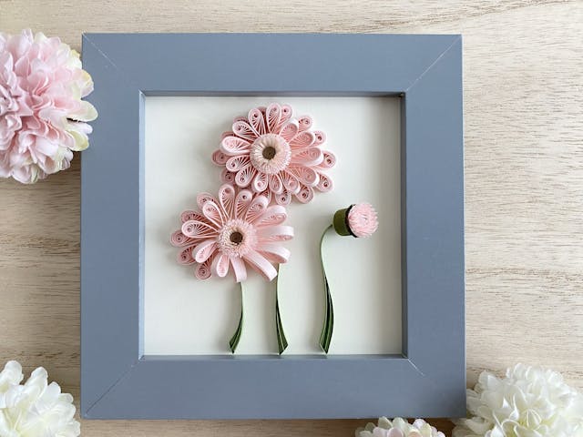 【ペーパークイリングで作る】リアリスティックフラワー ◇ ガーベラ