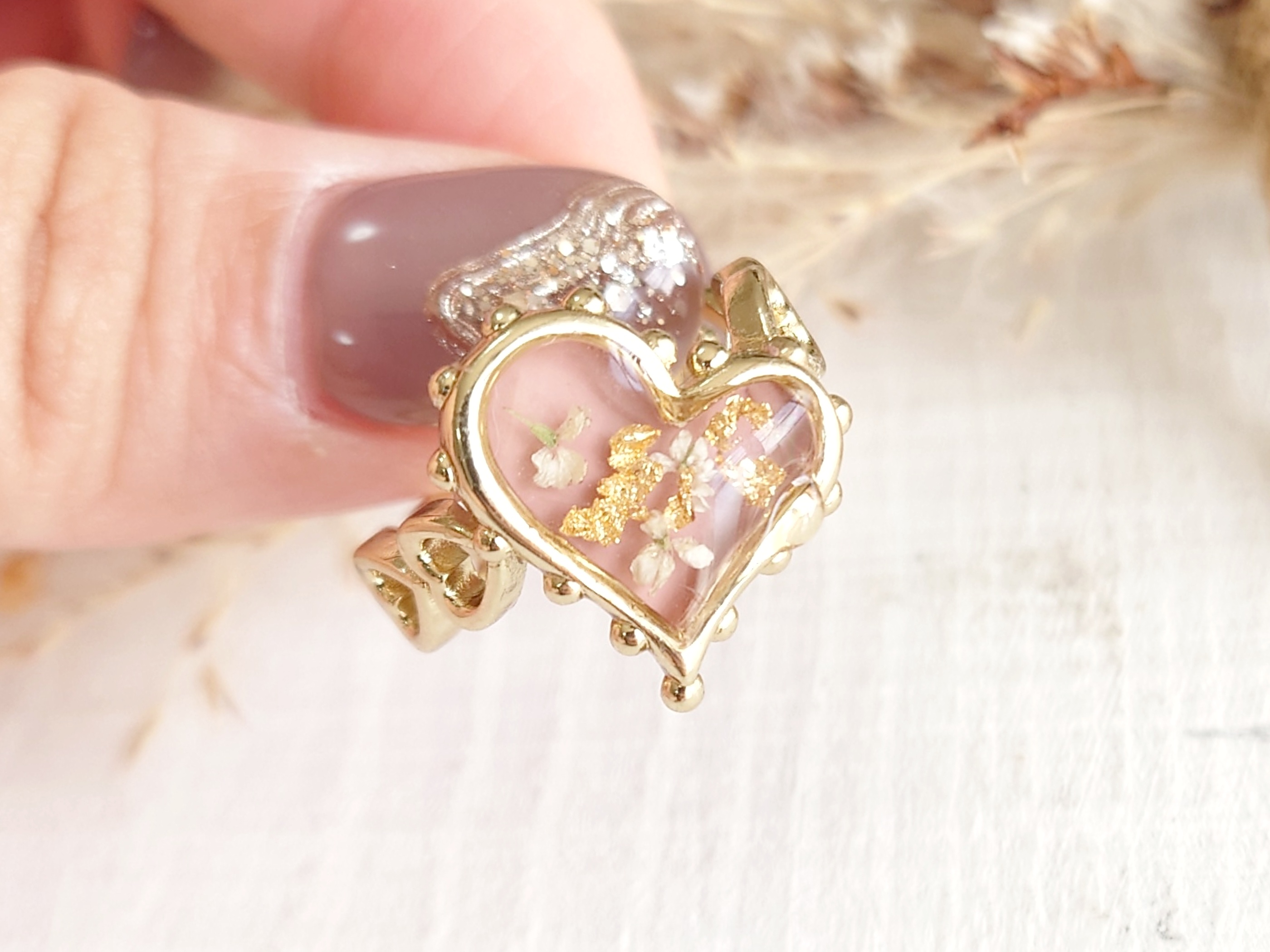 【レジンで作る】簡単ハートの指輪の作り方