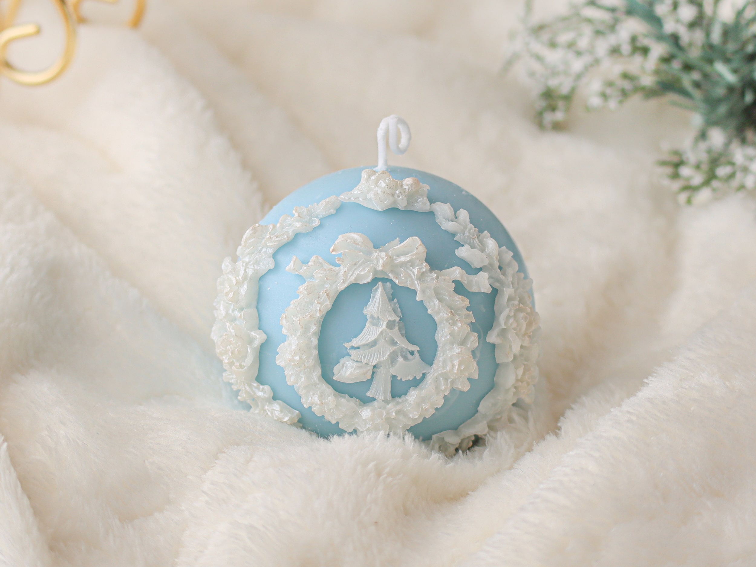 クリスマスボールキャンドルの作り方