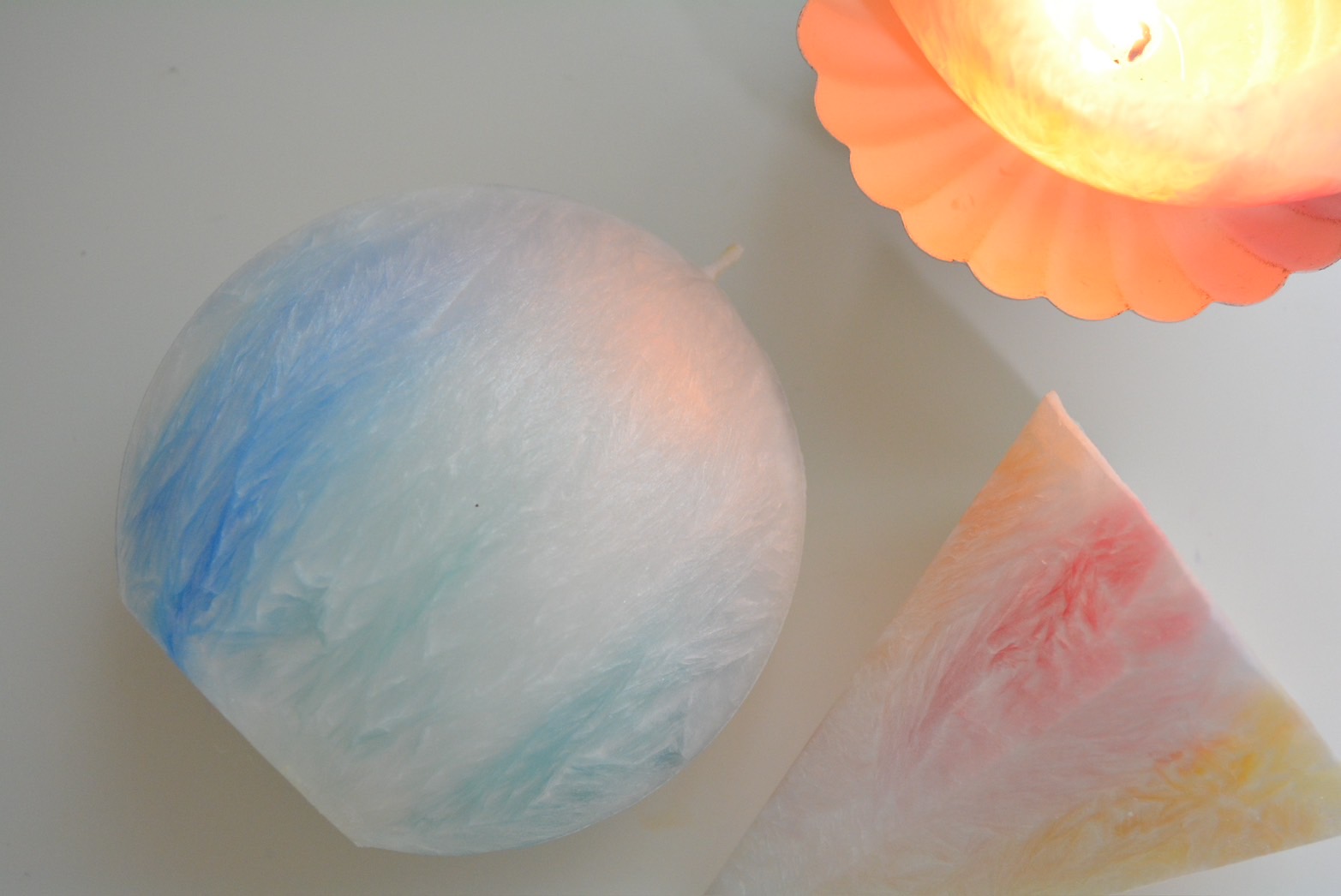 パームグラデーションキャンドルの作り方(3色ver.)