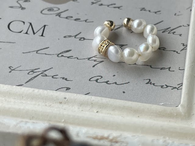 淡水パール2wayイヤーカフの作り方