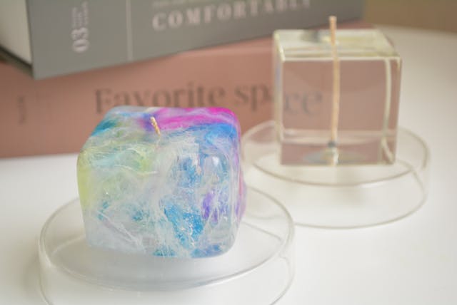 マーブルジェルキャンドル＆クリアキャンドルの作り方