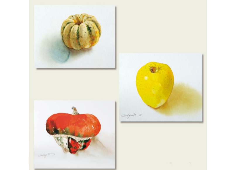 柘植彩子の透明水彩で描く 初級編 - Draw transparent watercolor with Ayako Tsuge  Beginner 