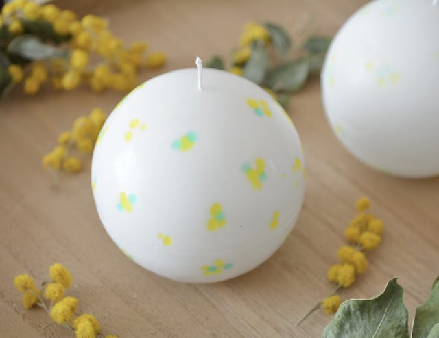 ミモザキャンドルの作り方