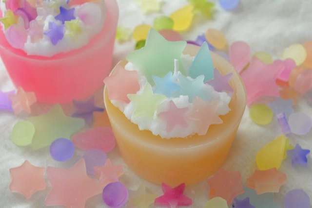 カラフルパーツ＆カラフルホイップキャンドルの作り方