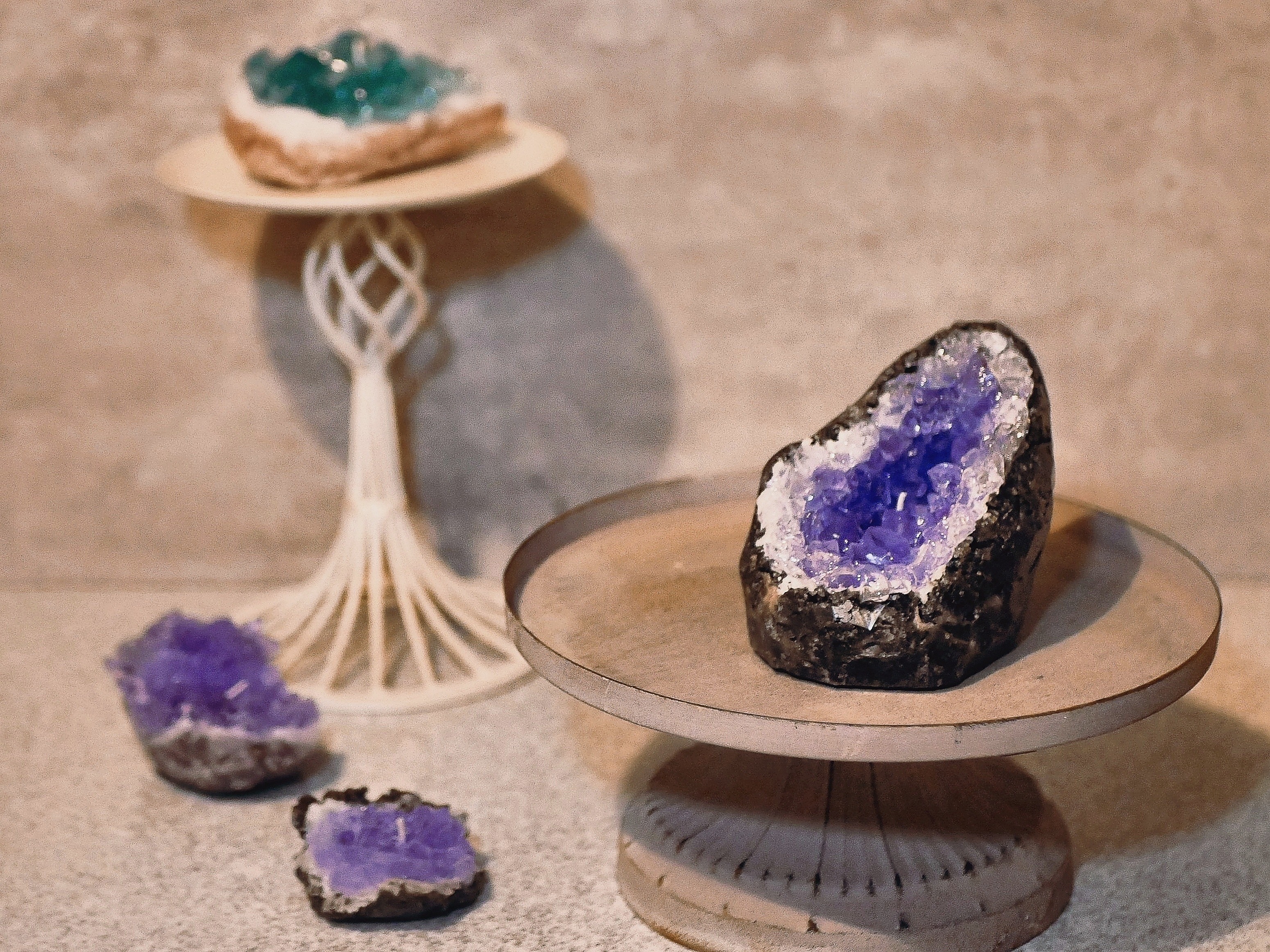 鉱物キャンドル“アメシストドーム”の作り方