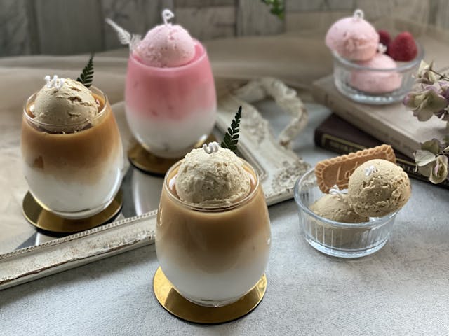 アイスカフェラテキャンドルの作り方