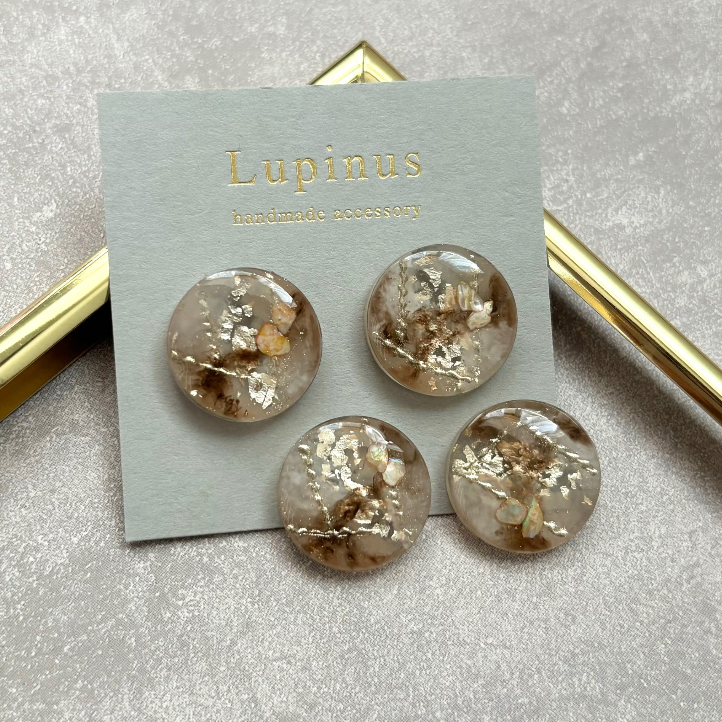 【レジン】手描きチェーン天然石の作り方