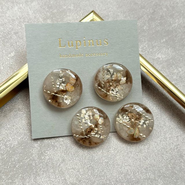 【レジン】手描きチェーン天然石の作り方