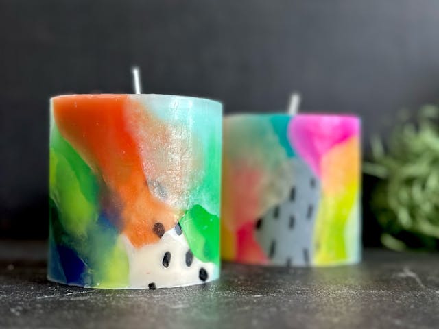 抽象画風キャンドルの作り方ver.2 -How to make abstract art candle “Froll”