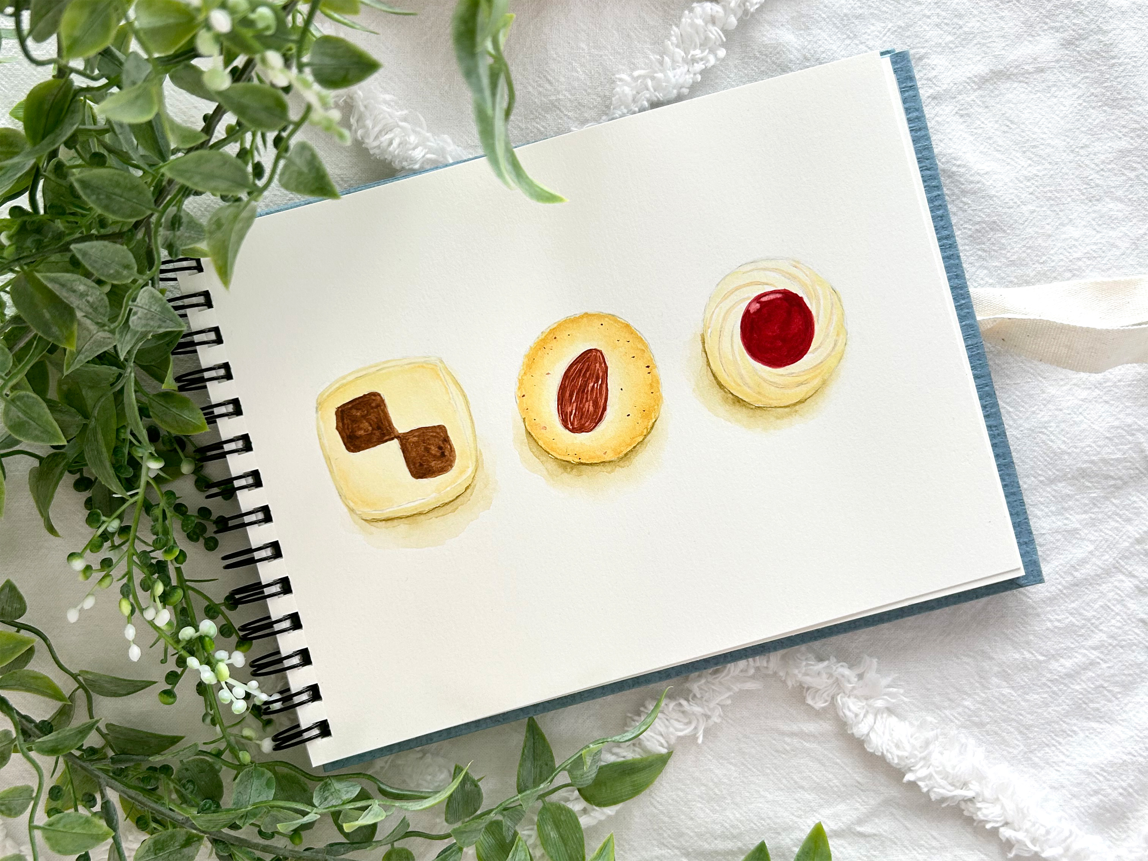 サクッとおいしい水彩画　〜ビスケットを描いてみよう〜