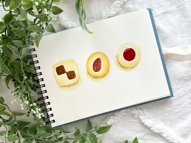 サクッとおいしい水彩画　〜ビスケットを描いてみよう〜