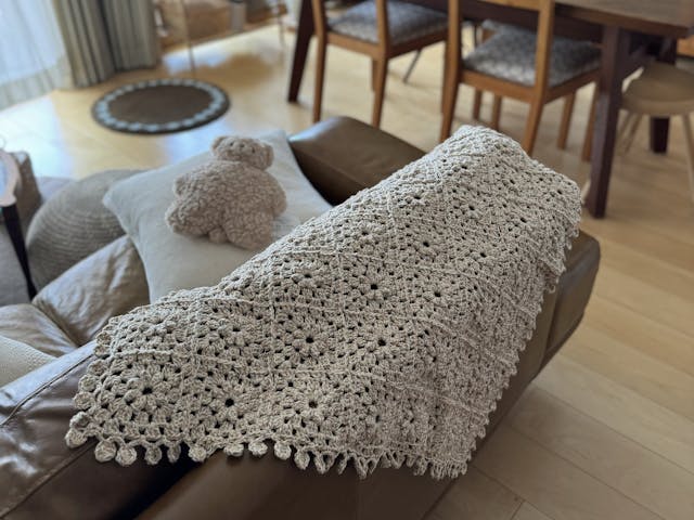 かぎ針編み グラニーモチーフブランケットの作り方【PDF編み図付】