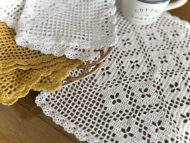 かぎ針編み・ナチュラルカバーの編み方【PDF編み図付】