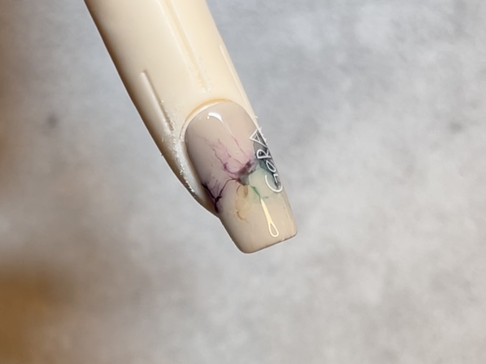 チュール風インクのやり方の紹介画像1