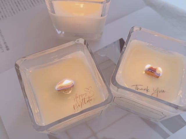 灯すとメッセージが出てくるアロマキャンドルの作り方　