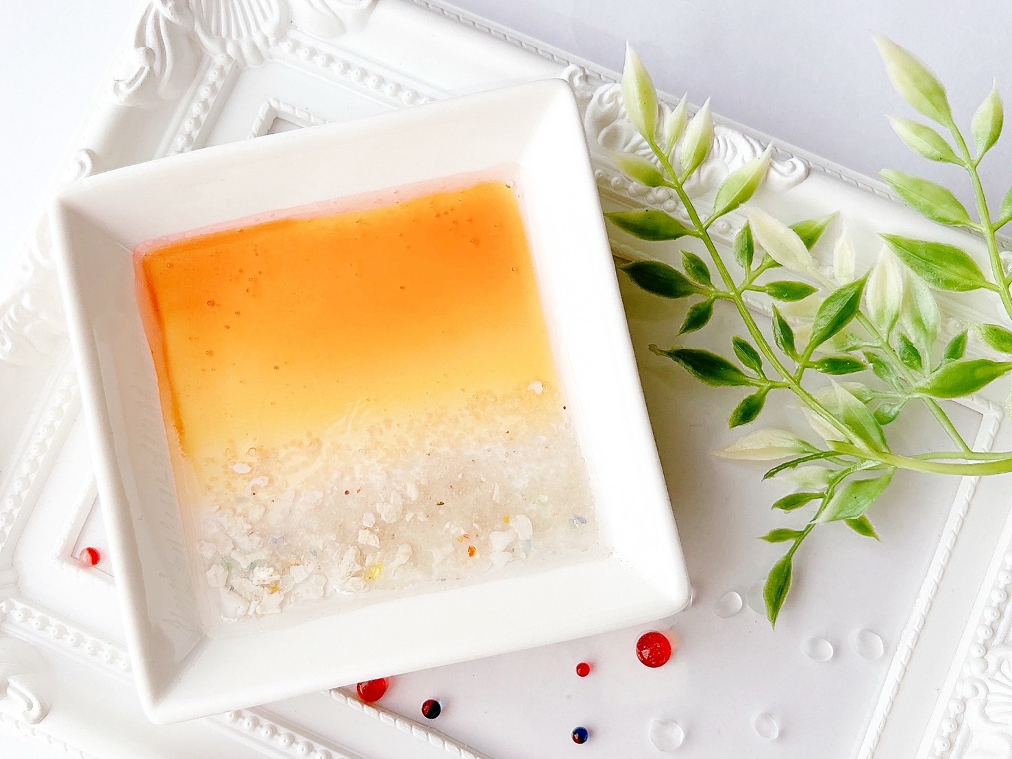 夕焼けの砂浜レジンアート アクセサリートレーの作り方