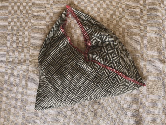 あじろ織りのあずま袋の作り方
