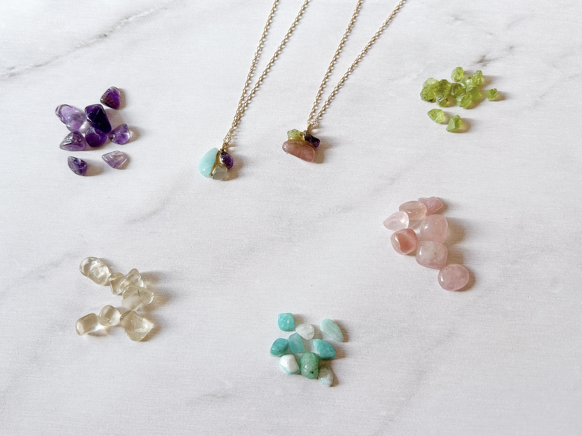 天然石の金継ぎネックレスの作り方