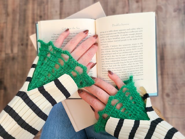 かぎ針・つけそでの編み方│リストウォーマーにもなる