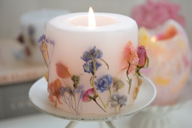 ボタニカルシートキャンドルの作り方