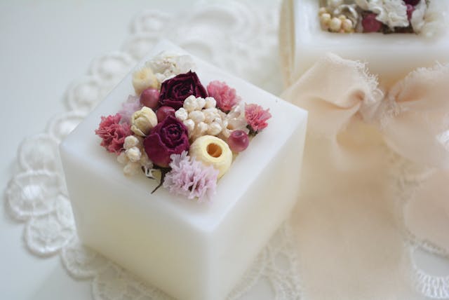 フラワーボックスサシェの作り方