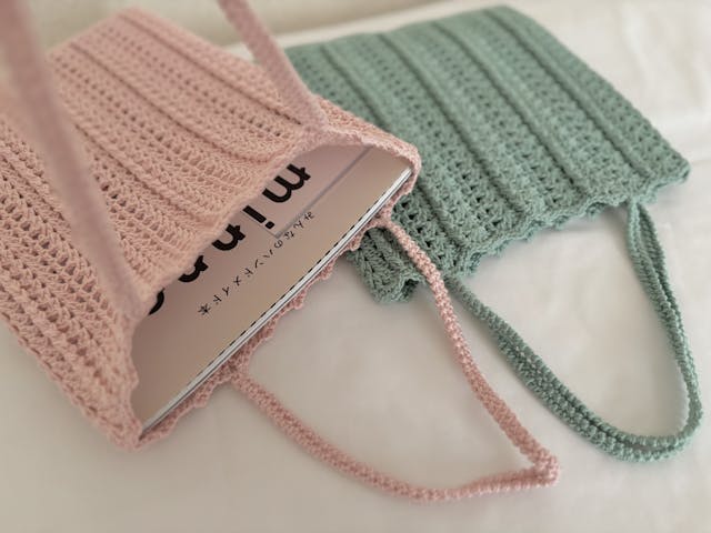 ぺたんこバッグの編み方【PDF編み図付】