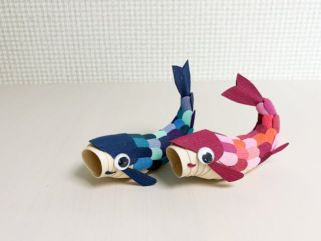 紙バンドでつくる 活きのいいこいのぼり