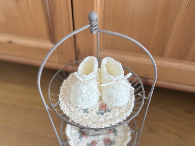 ベビーシューズの編み方【PDF編み図付】