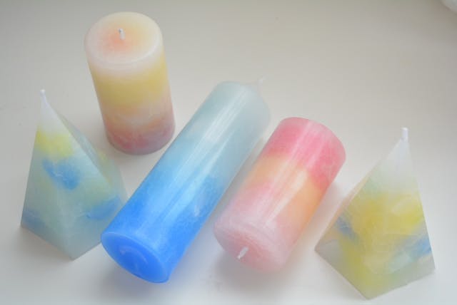 3種のクラックグラデーションキャンドルの作り方