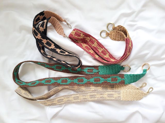 チェーン柄│ショルダーストラップの編み方