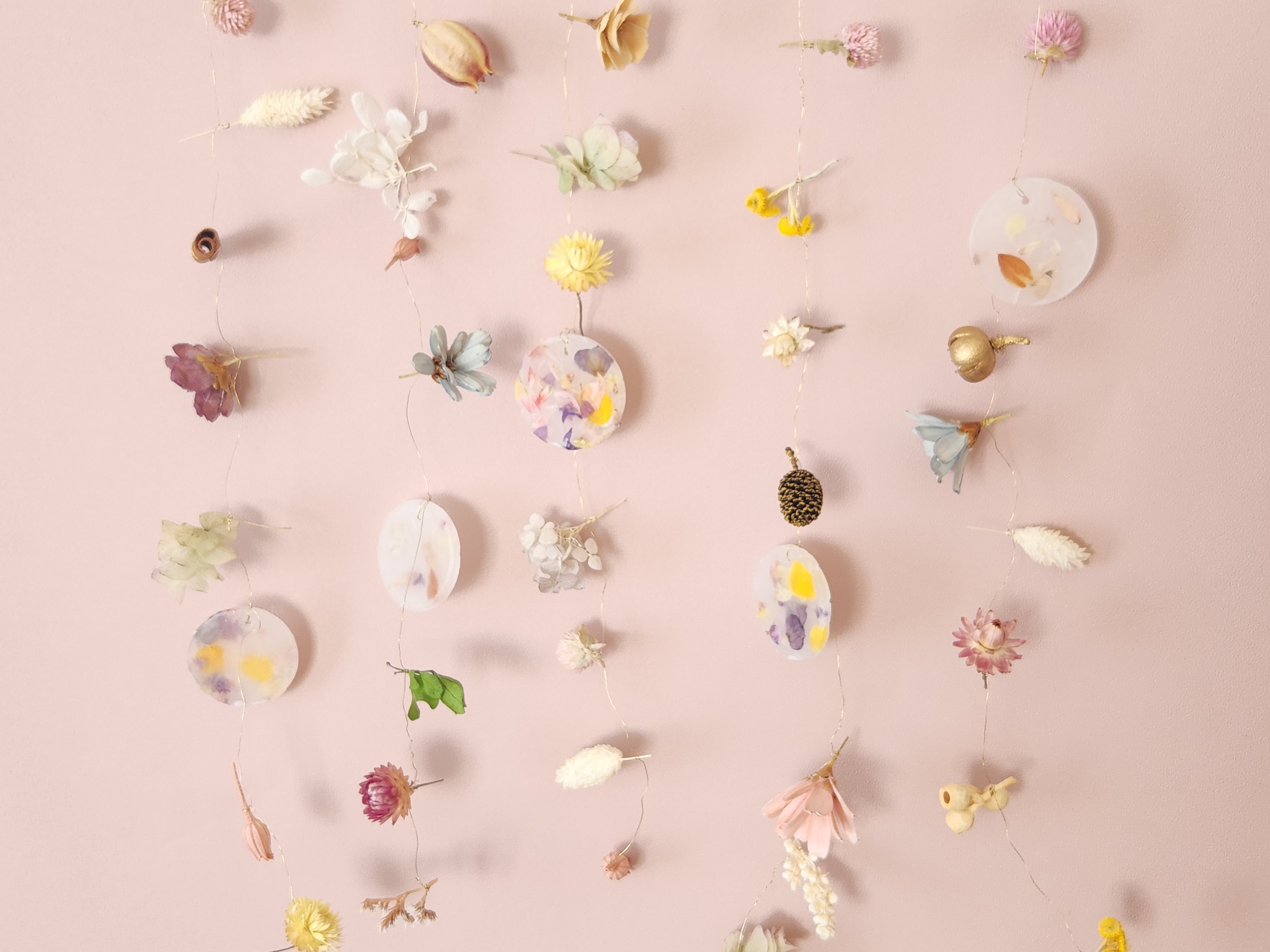 ワックスチャームガーランドの作り方