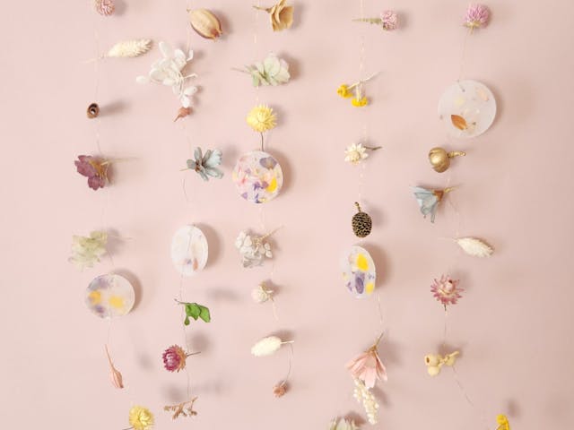 ワックスチャームガーランドの作り方