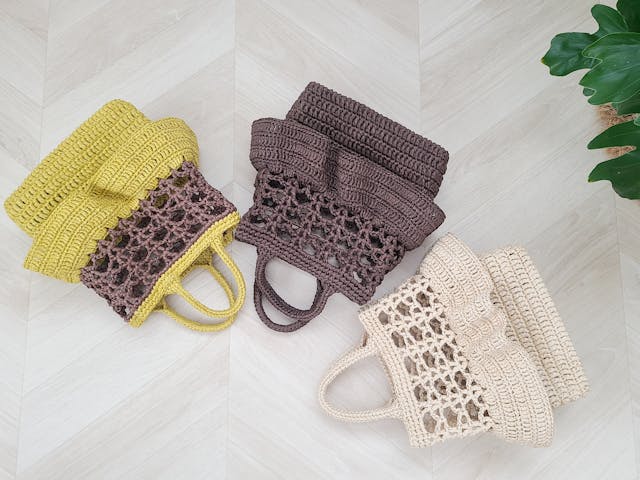 大人のためのかごバッグを作るレッスン