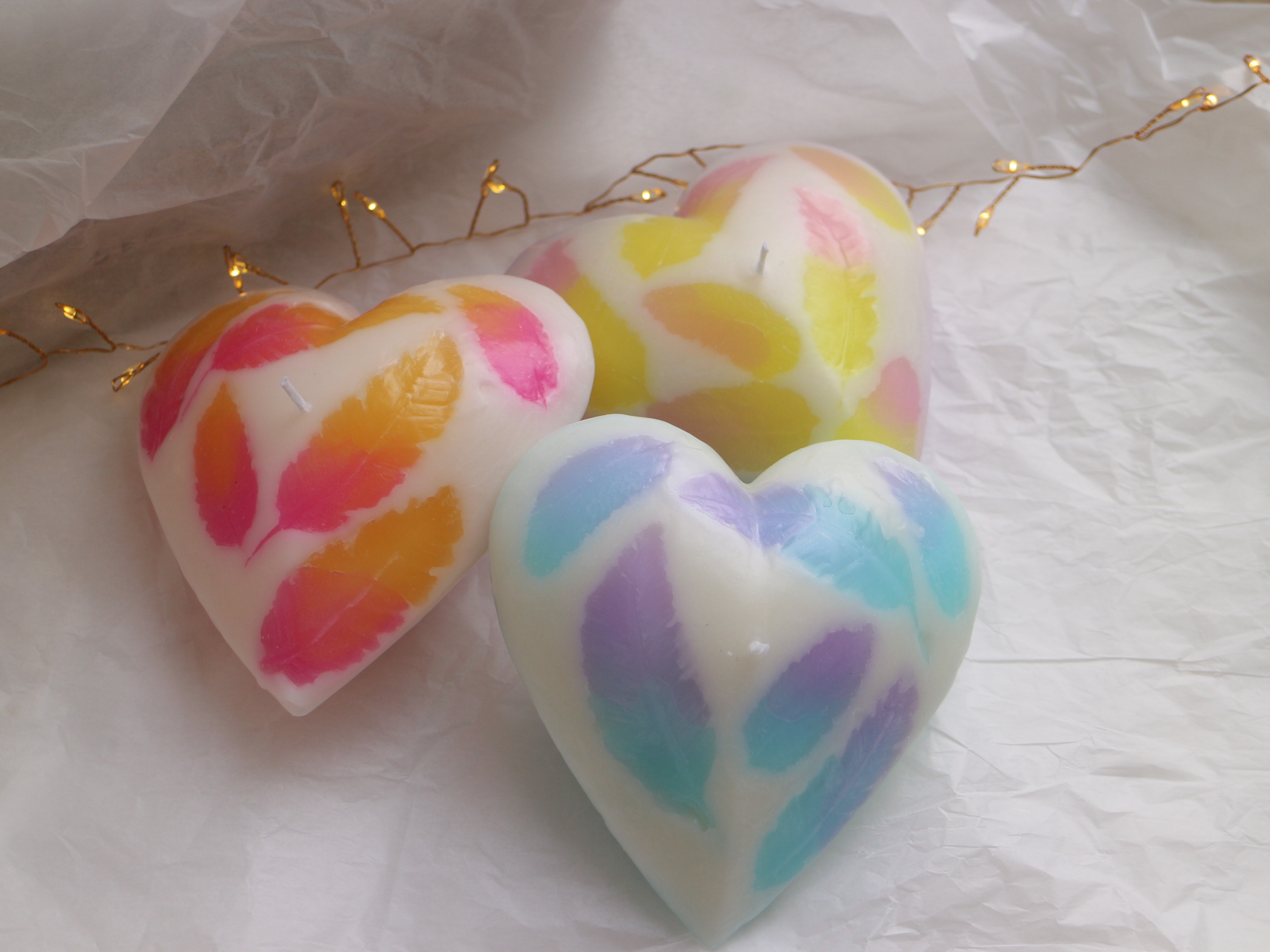 ハートのフェアリーキャンドルの作り方