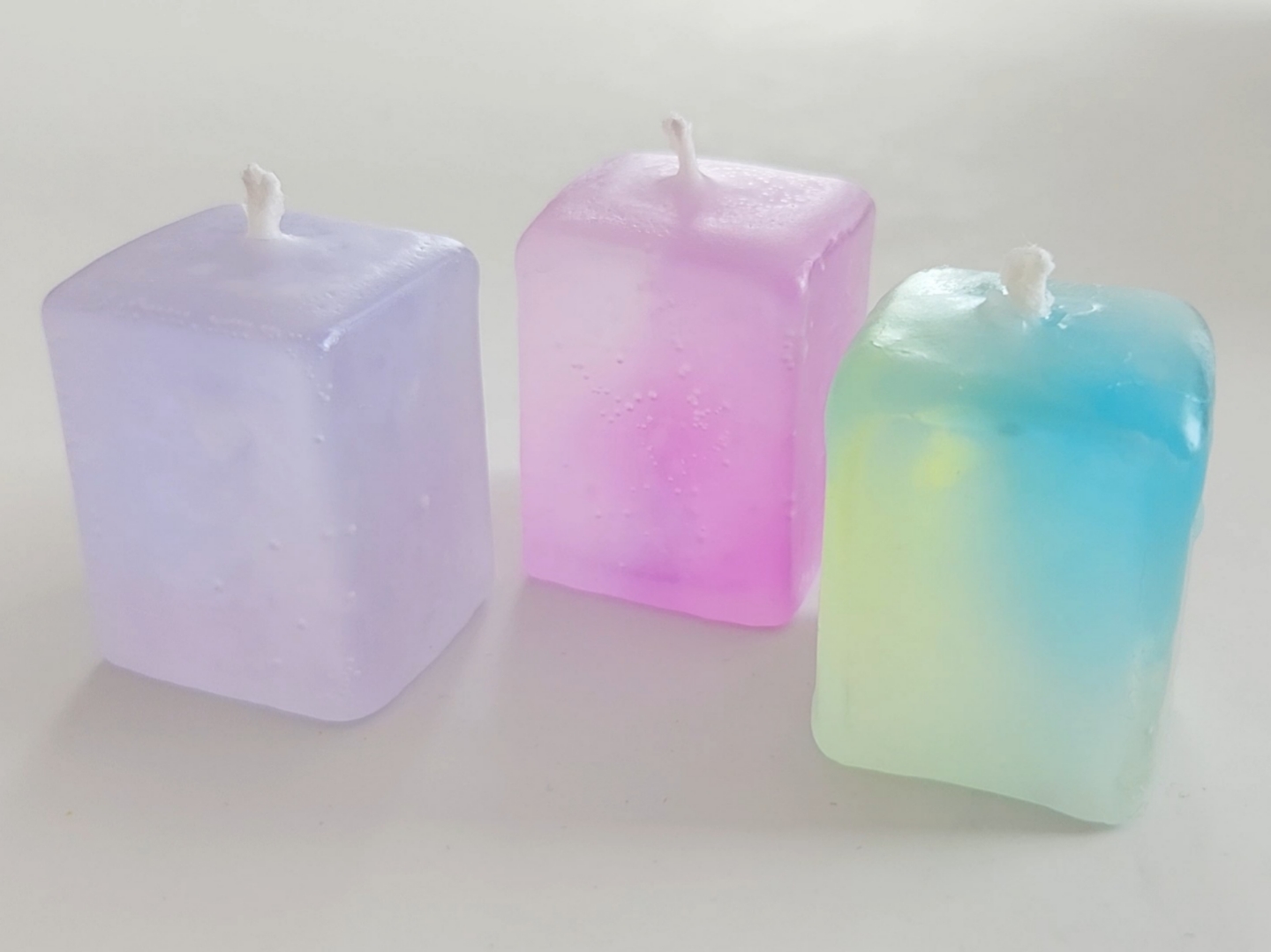 すり硝子キャンドルの作り方