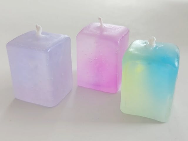 すり硝子キャンドルの作り方