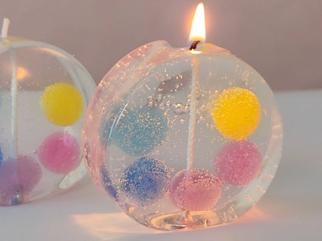 浮き玉キャンドルの作り方