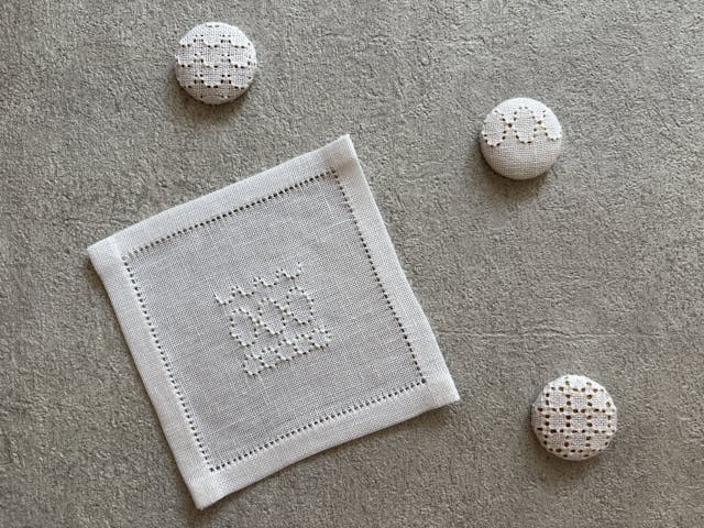 プルドスレッド刺繍ミニサンプラーの作り方