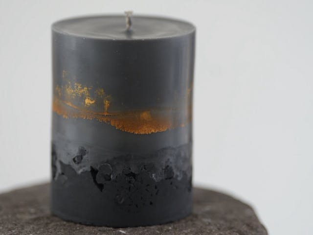 ブラックセメントキャンドル