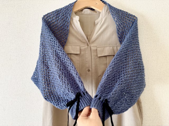 マーガレット風カーディガン（PDF編み図付）