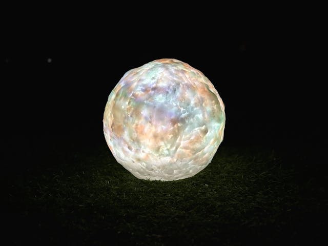 「雪帽子」キャンドルワックスで作るLEDライト専用シェード