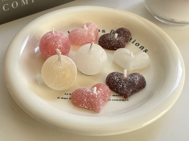 フロストキャンディキャンドルの作り方(スイーツキャンドル)