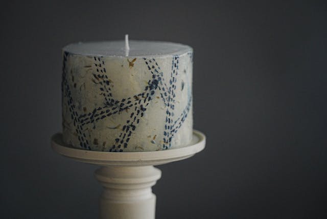 手漉き和紙の蝋燭の作り方（foundationコースLesson31）