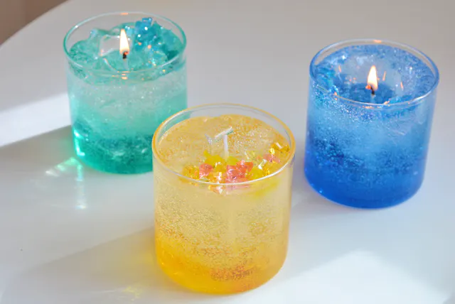 Soda Jelly candleの作り方(ソーダジェリーキャンドル)