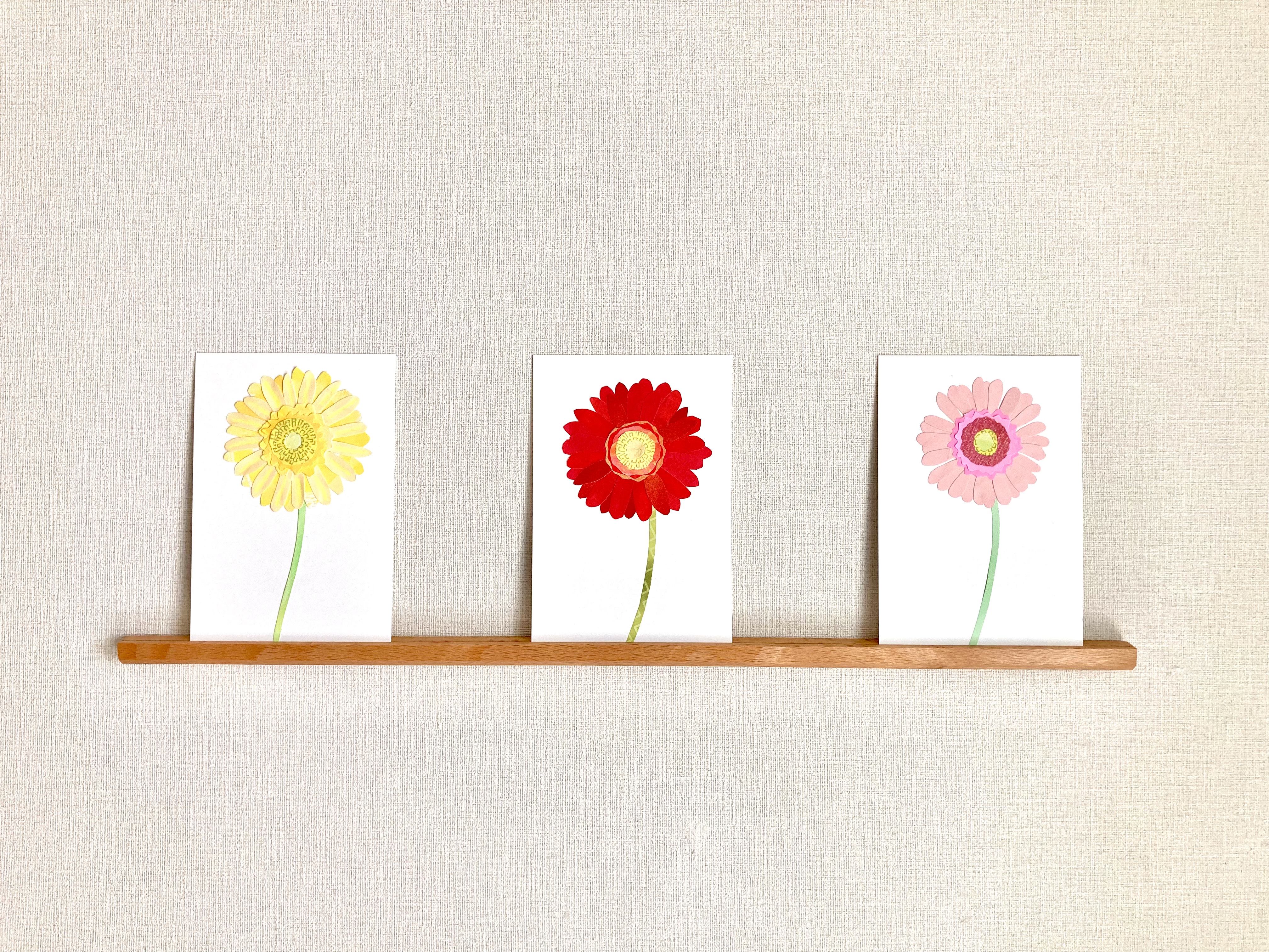 簡単♡ガーベラのペーパーコラージュの作り方の紹介画像2