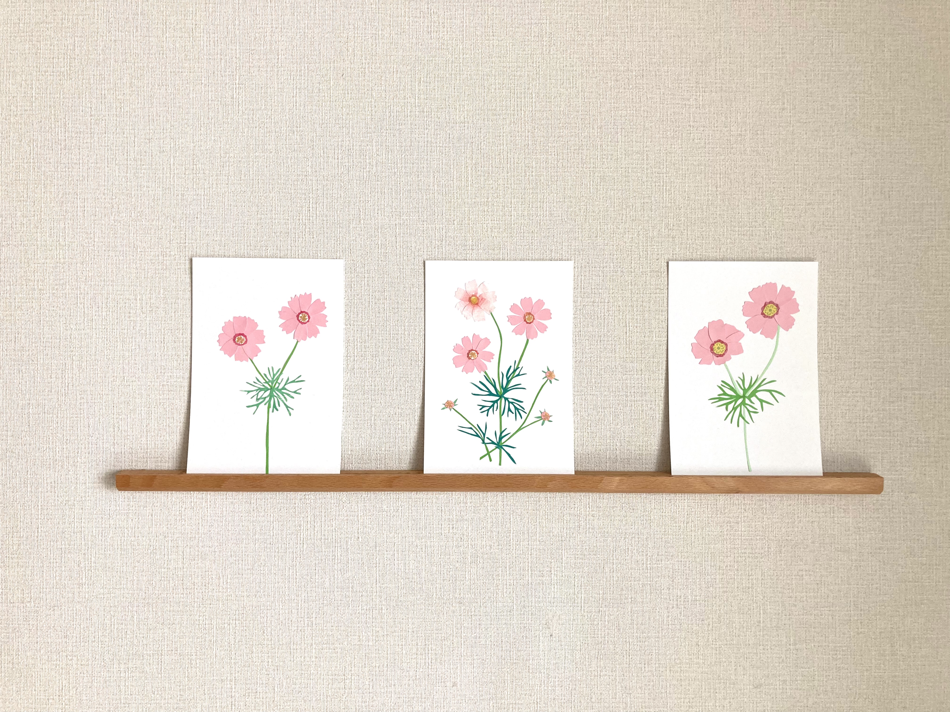 癒しのコスモスペーパーコラージュの作り方の紹介画像1