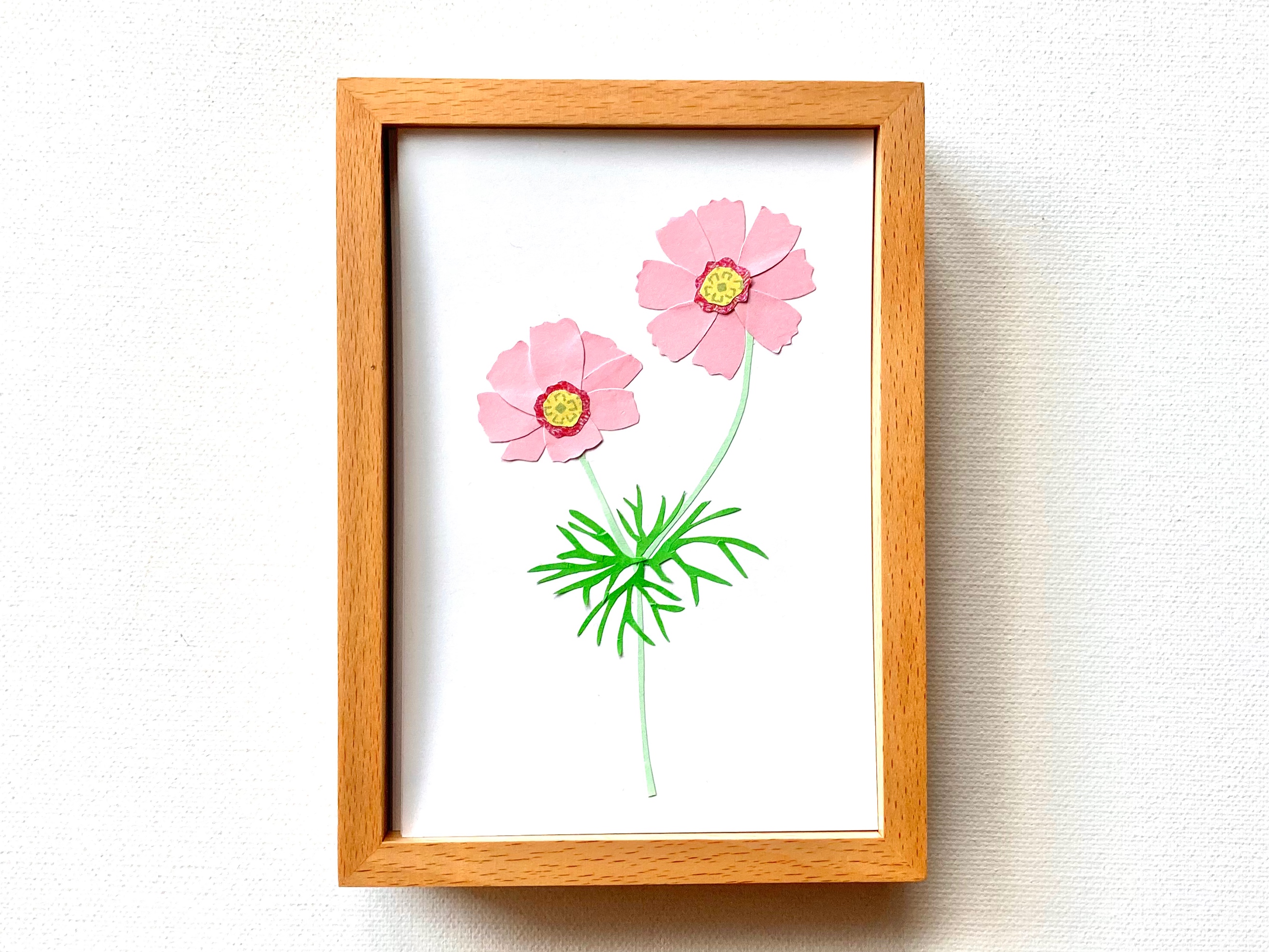 癒しのコスモスペーパーコラージュの作り方の紹介画像3