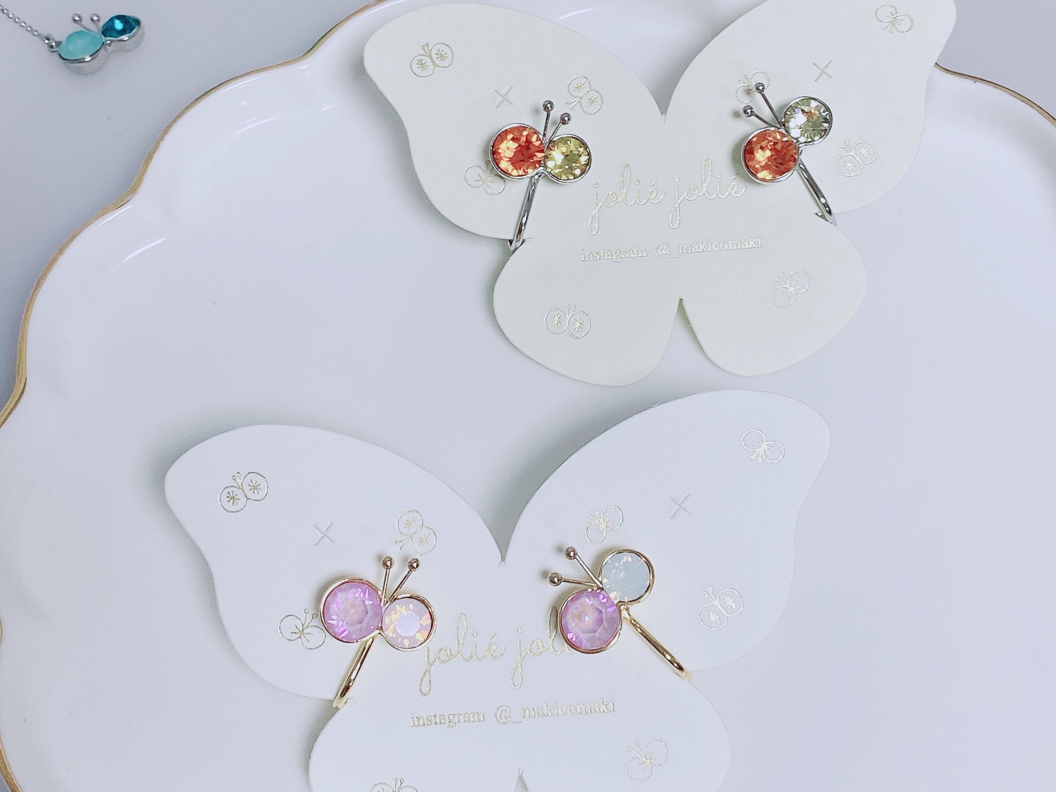 グルーデコで作る！簡単可愛いちょうちょアクセサリー『ちっこいこ。』の紹介画像5